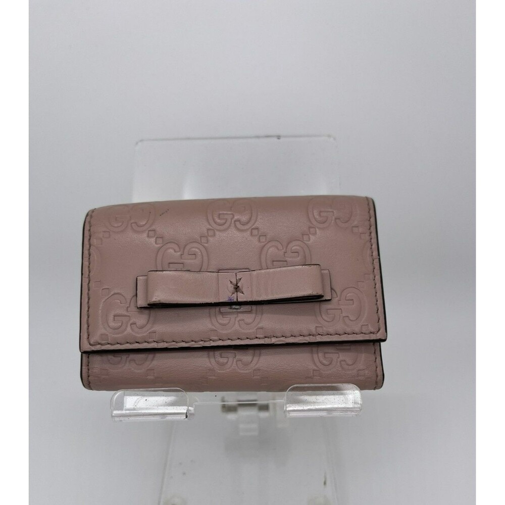 GUCCI Guccissima GG Logo Leather 6 Ring Key Case Pink – Authentic/80